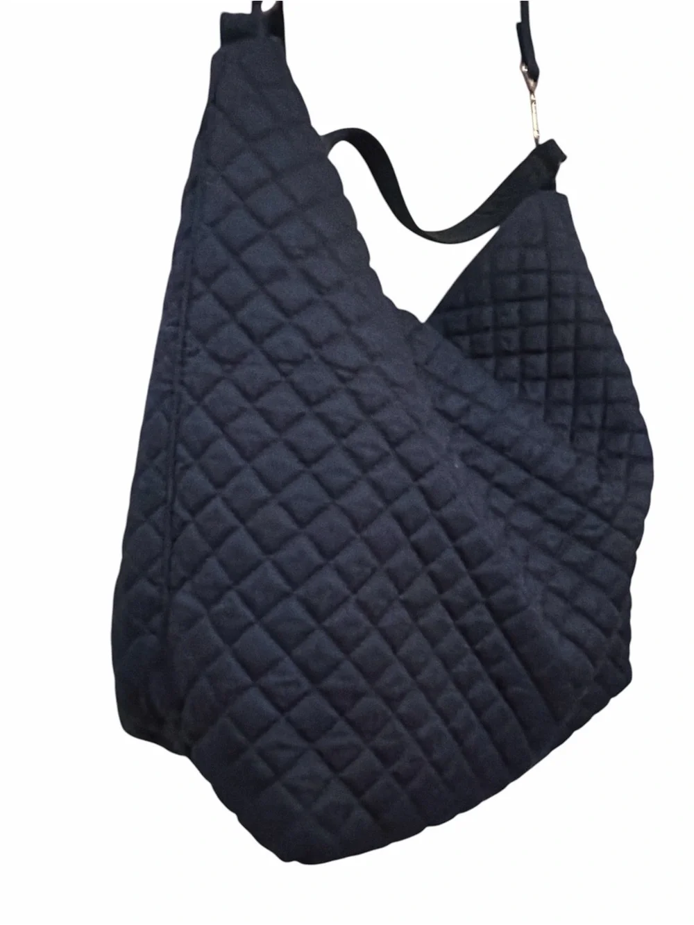 Vera Bradley Consciously Crafted Black Quilted Hobo Crossbody Bag